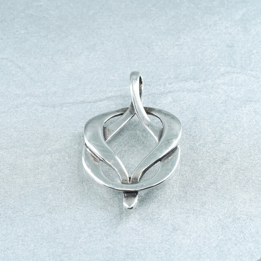 Vintage sterling 925 silver handmade Irish Celtic knot pendant
