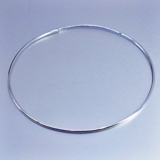 13”, vintage Sterling 925 silver handmade choker collar necklace