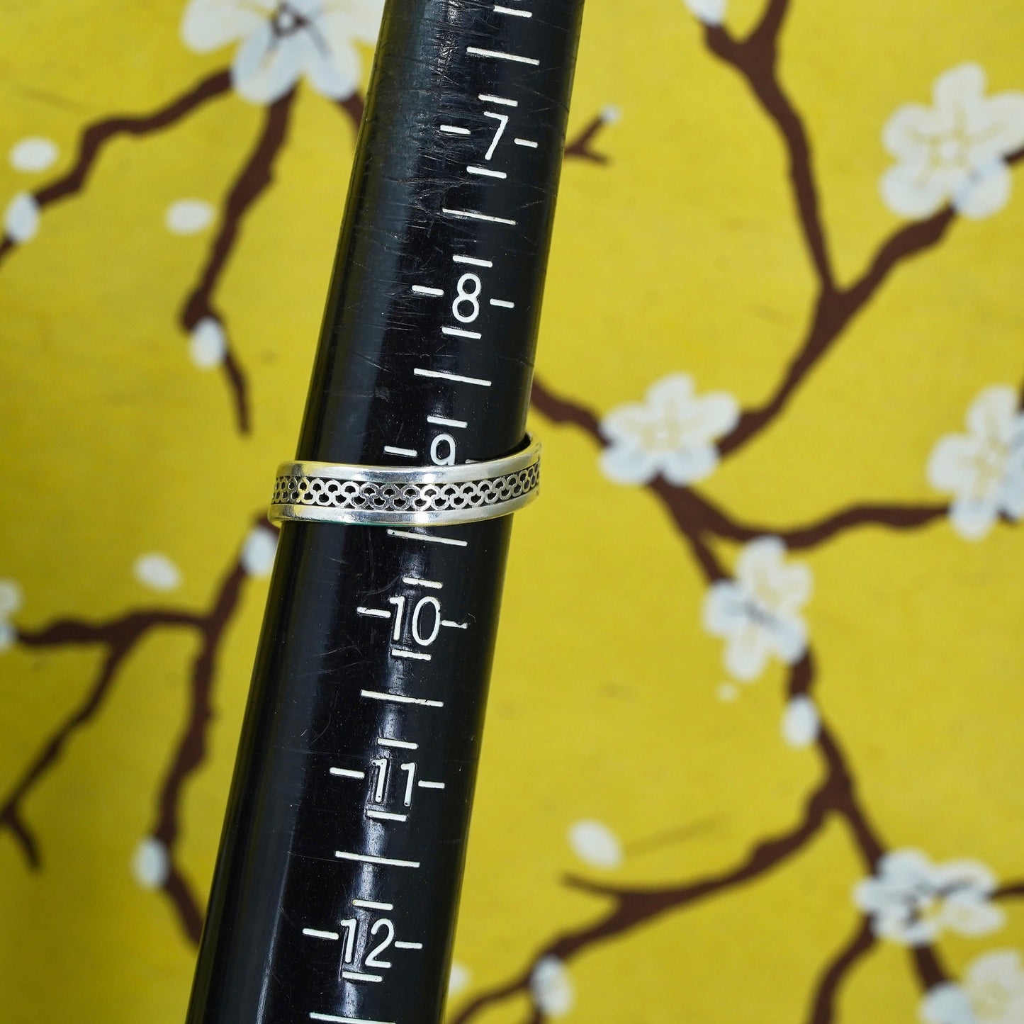 Size adjustable, vintage Sterling silver handmade wrap band, 925 spoon ring