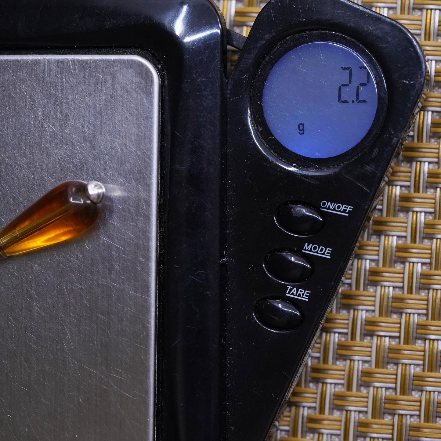 Vintage Sterling 925 silver handmade teardrop charm pendant with amber