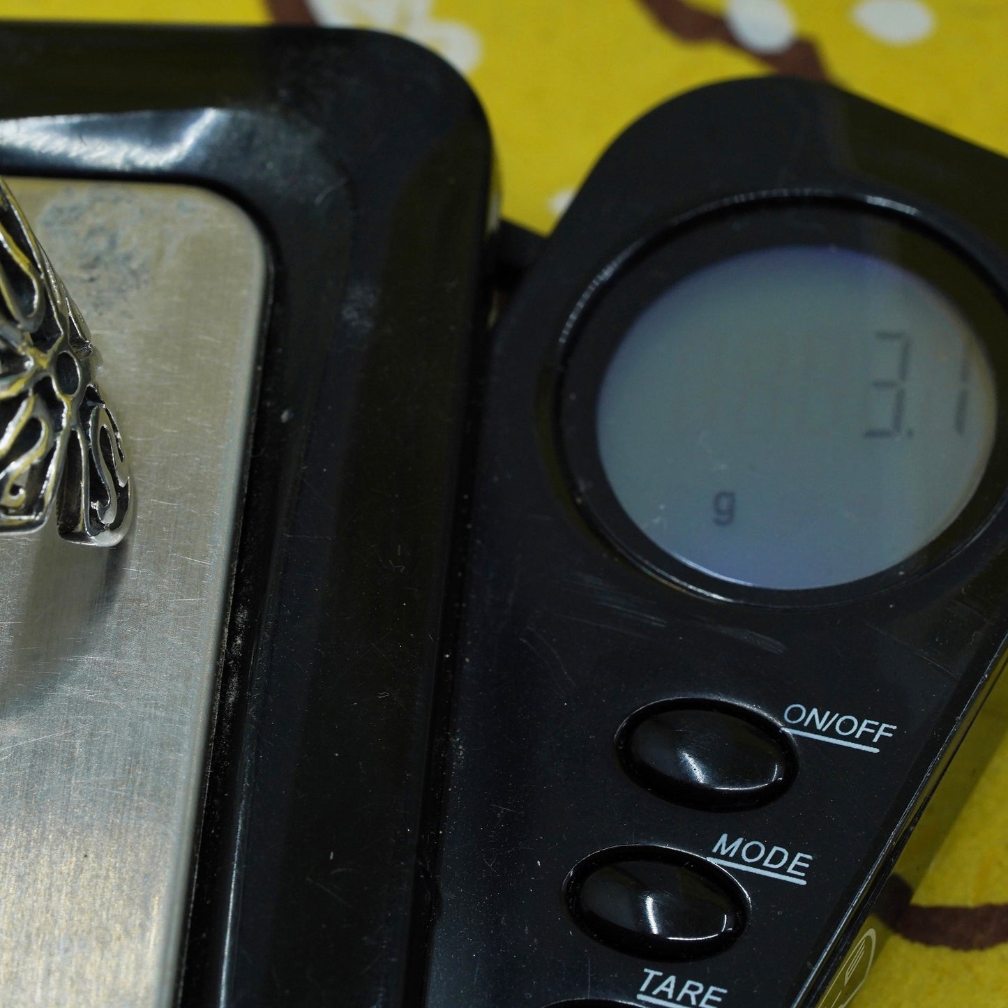 Size 5.75, vintage Sterling silver handmade ring, 925 filigree cross