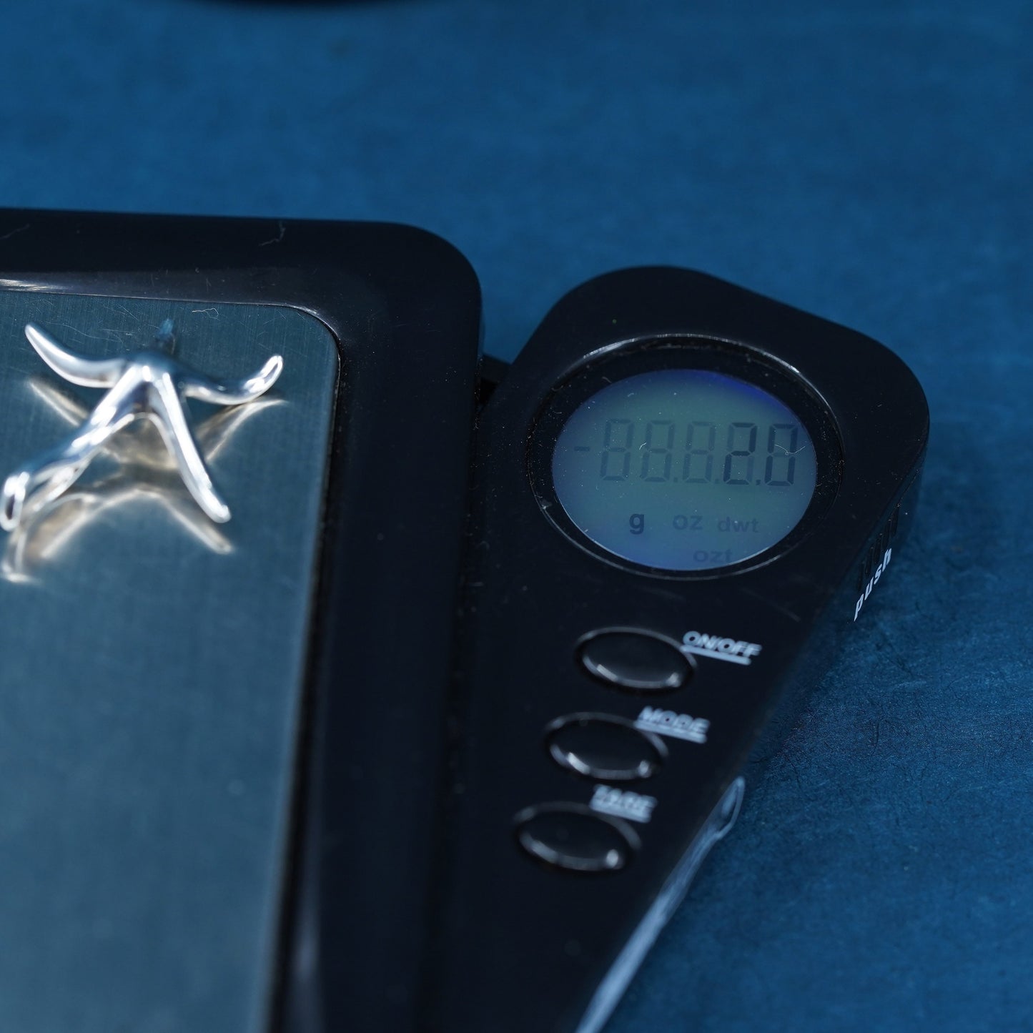 Vintage Sterling silver handmade pendant, 925 starfish tag charm