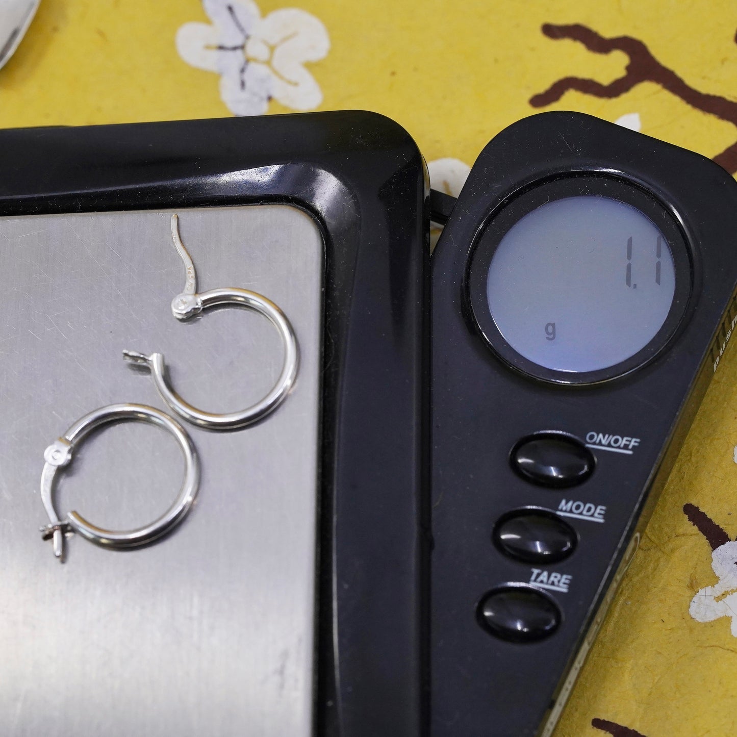 0.5”, Vintage Sterling 925 silver handmade earrings, 925 hoops