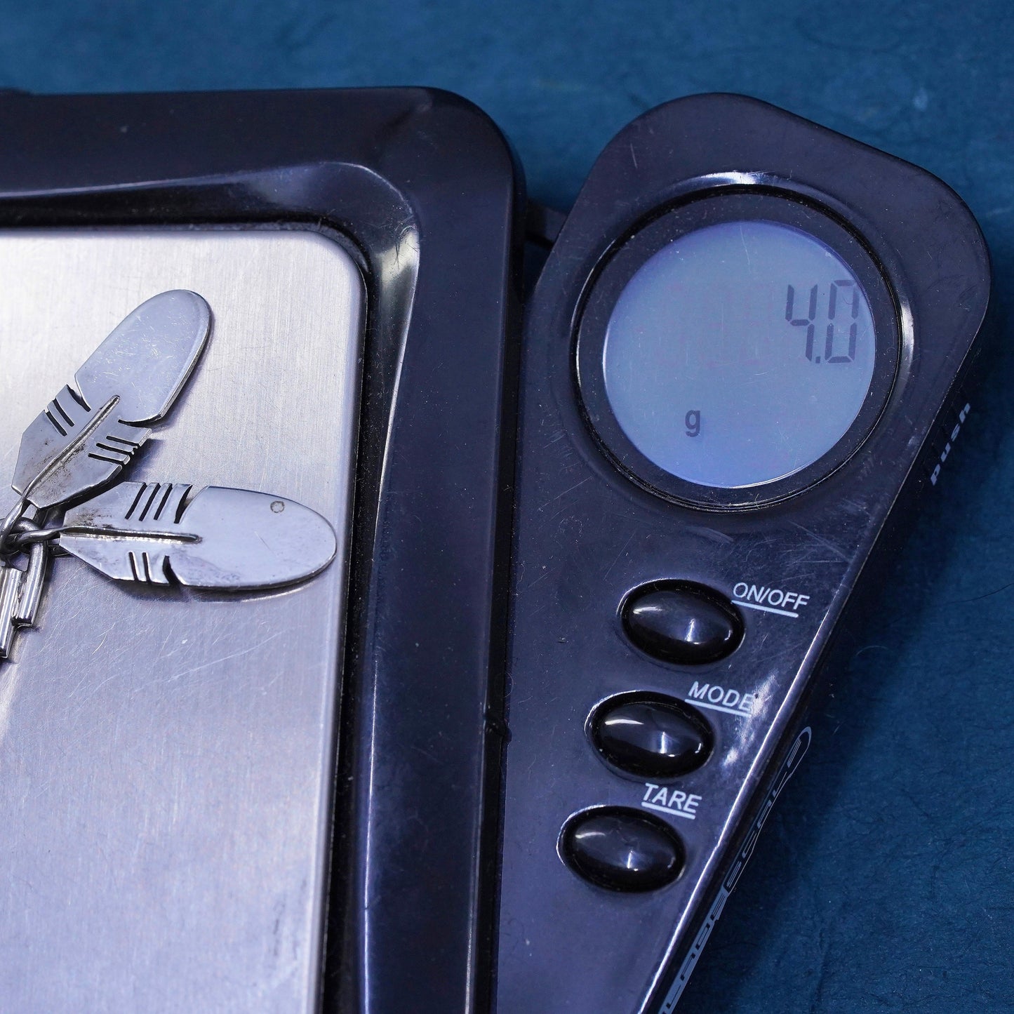 Native American Zuni Sterling 925 silver Duran Gasper Turquoise Pendant feather