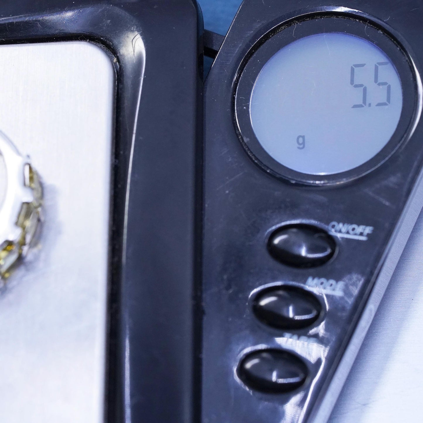 Size 9, Vtg Sterling silver handmade ring, 925 band with citrine around