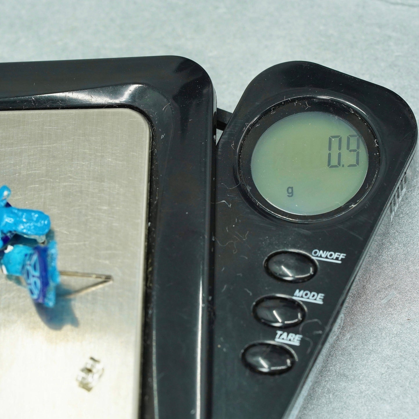 Vintage silver tone earrings, studs with blue turtle inlay
