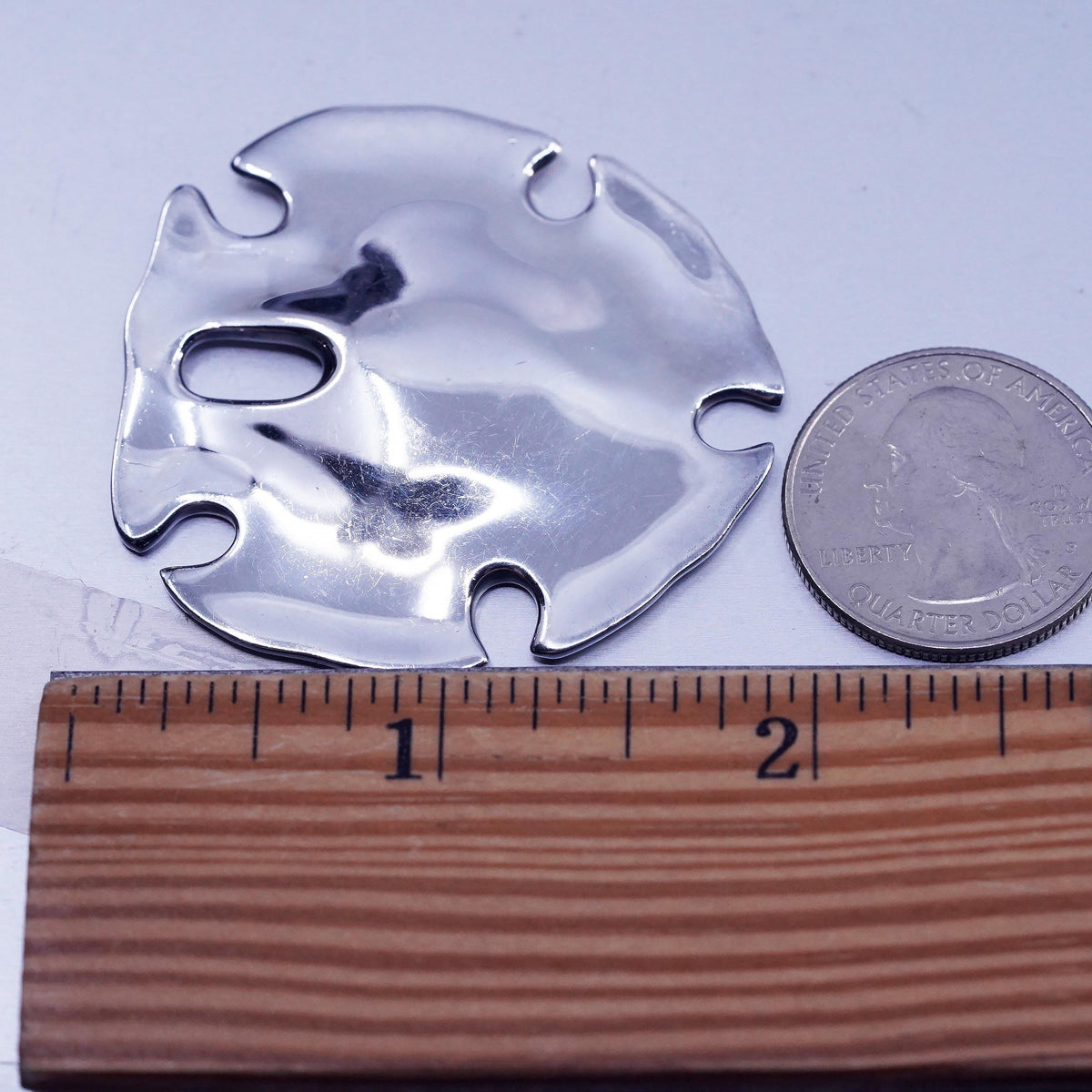 Robert Lee Morris RLM Studio Sterling Silver Sand Dollar Pendant, 925 Sea Shell