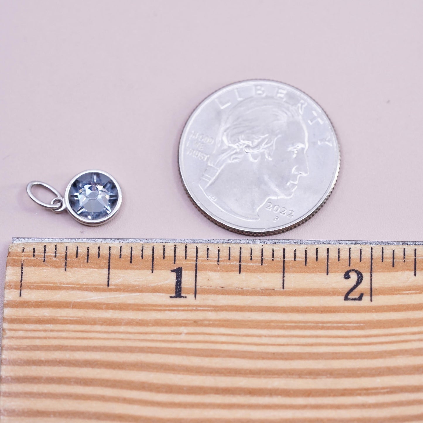 Origami Owl jewelry 925 sterling silver handmade pendant, 925 crystal charm