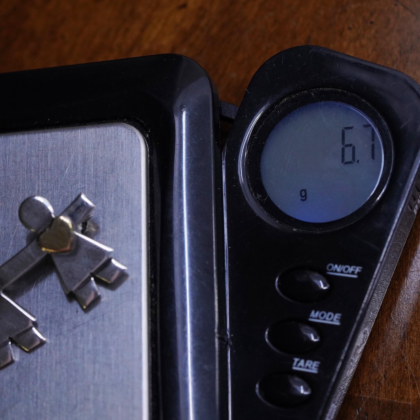 Naldo two tone sterling silver brooch, girls holding hands gold heart, 925 pin