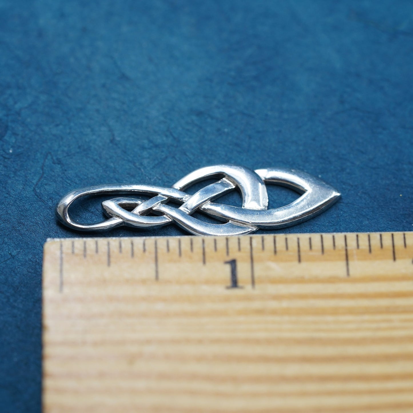 Vintage Sterling silver handmade pendant, 925 Irish dangle