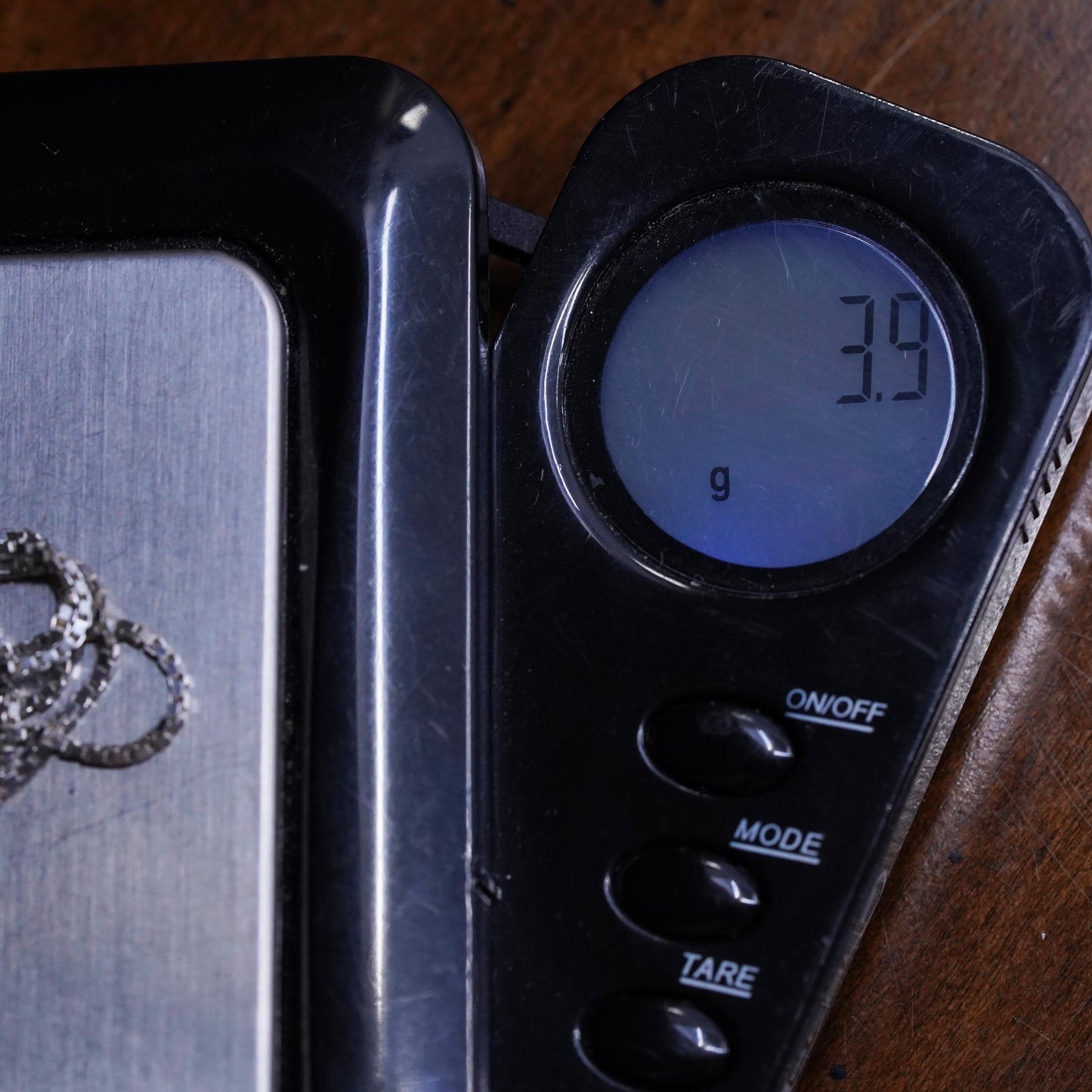 30” 1mm, vintage Italy Sterling 925 silver box chain necklace