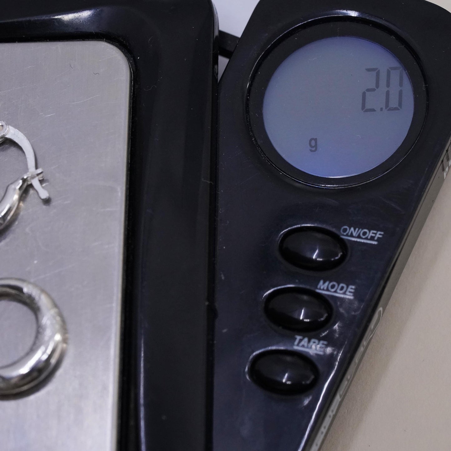 0.5", Vintage sterling silver earrings, textured minimalist primitive hoops