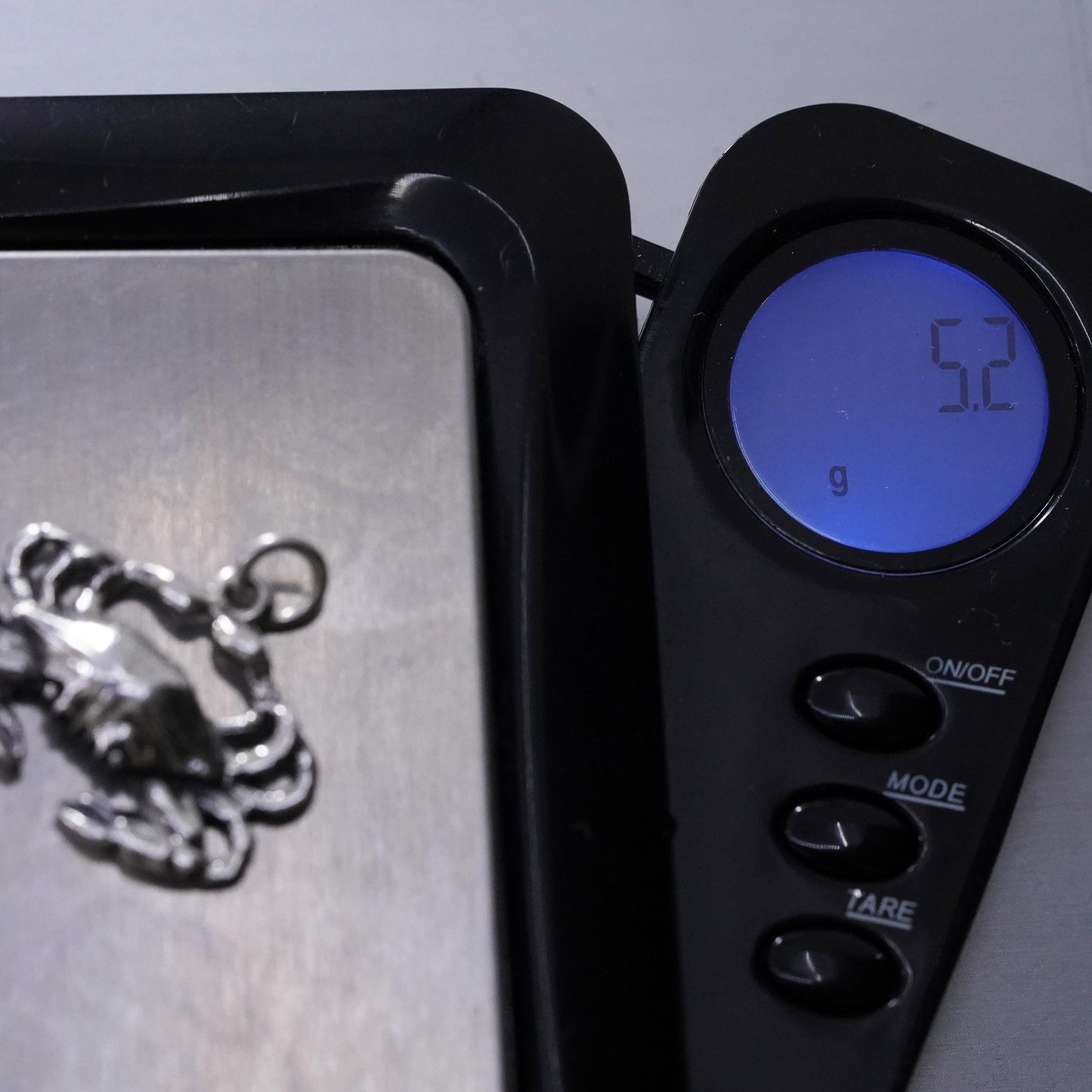 Vintage Sterling silver handmade pendant. 925 crab charm