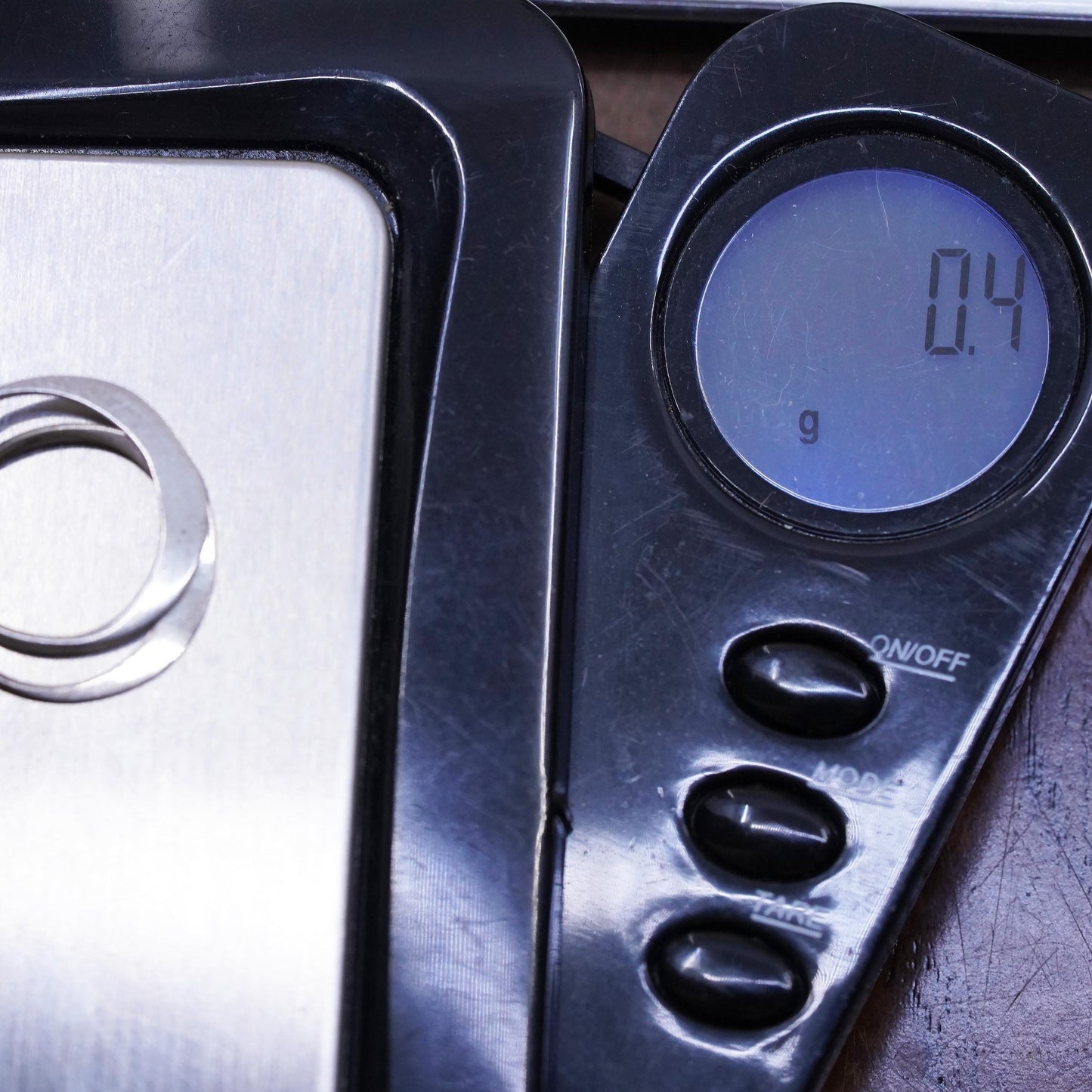 0.5”, Vintage Sterling 925 silver handmade earrings, 925 flatten hoops