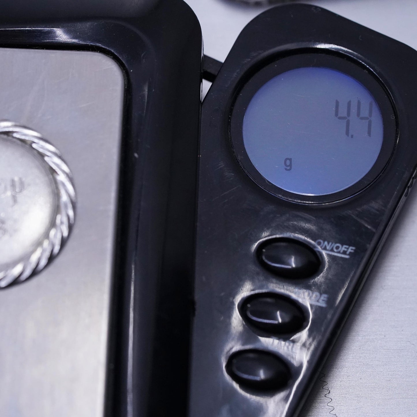 Vintage sterling silver handmade pendant, 925 tag charm engraved Troop 943