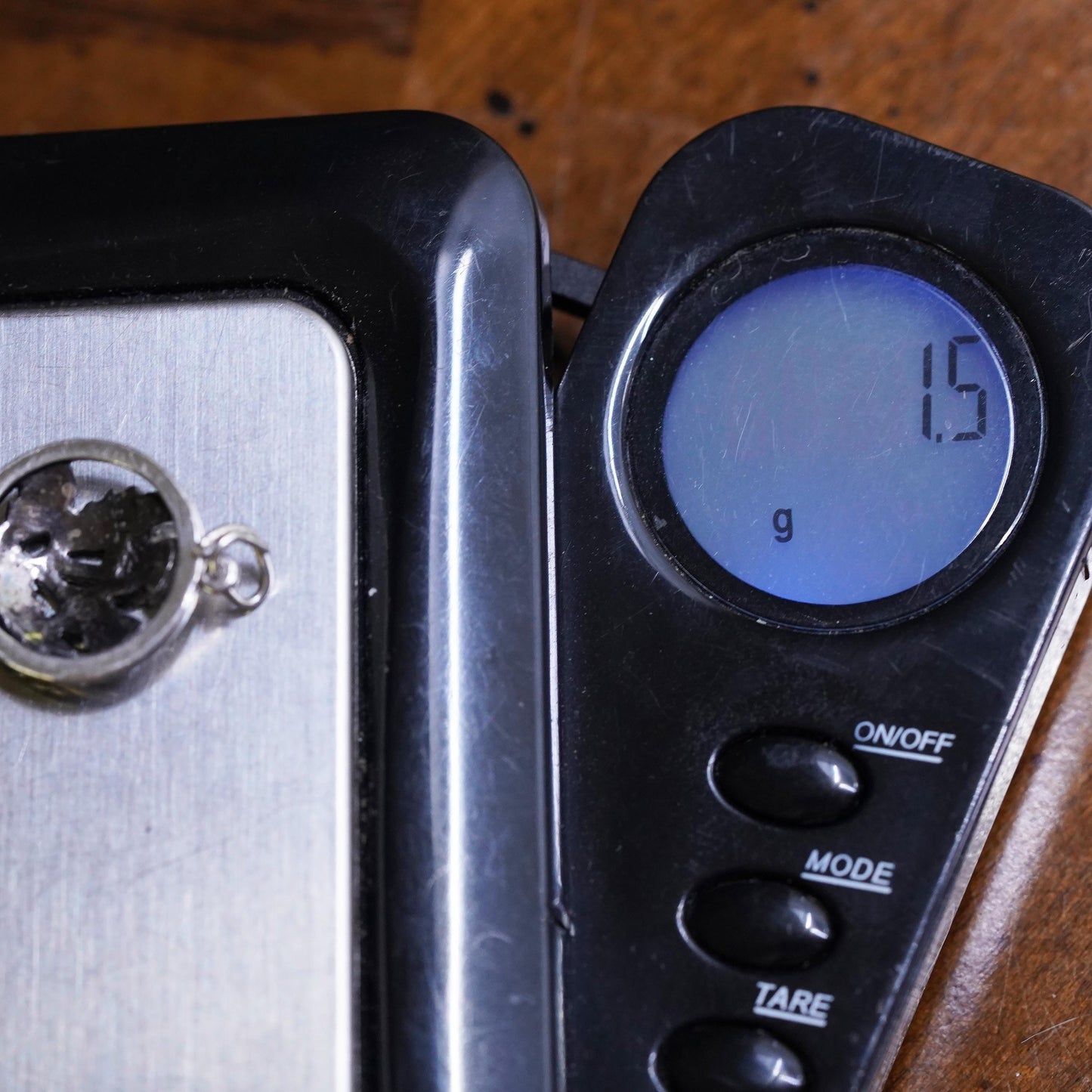 Vintage sterling silver handmade flower brooch, thistle circle pendant