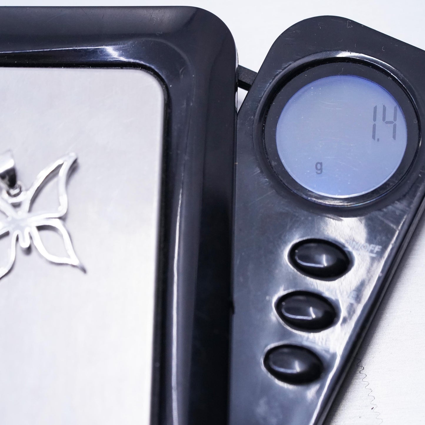 Sterling silver handmade pendant, solid 925 silver butterfly charm