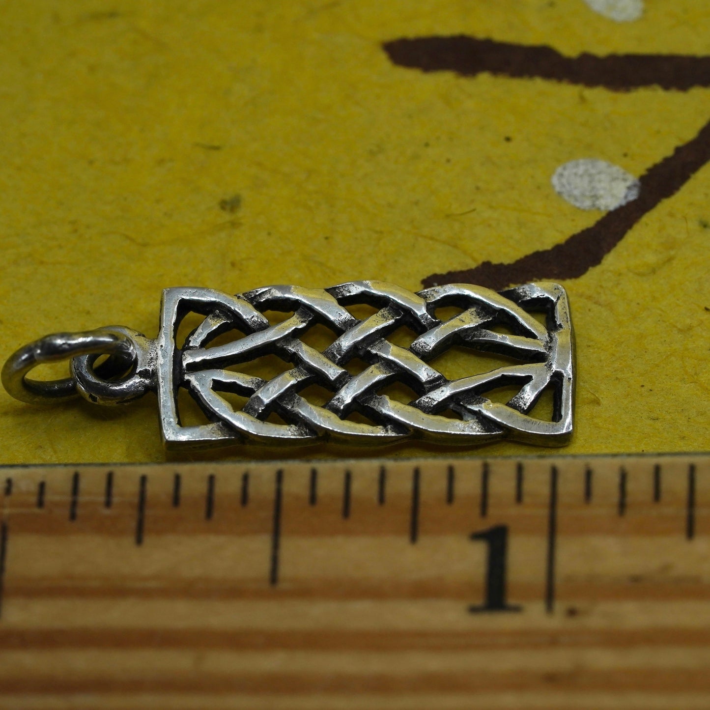 Vintage Sterling silver handmade pendant, 925 irish Celtic knot
