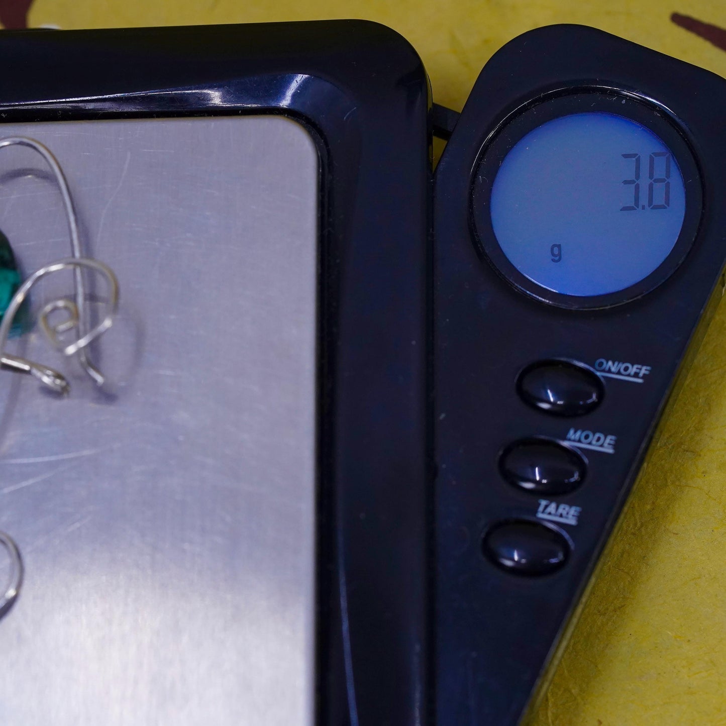 Vintage Sterling silver handmade earrings, 925 silver wire with turquoise beads