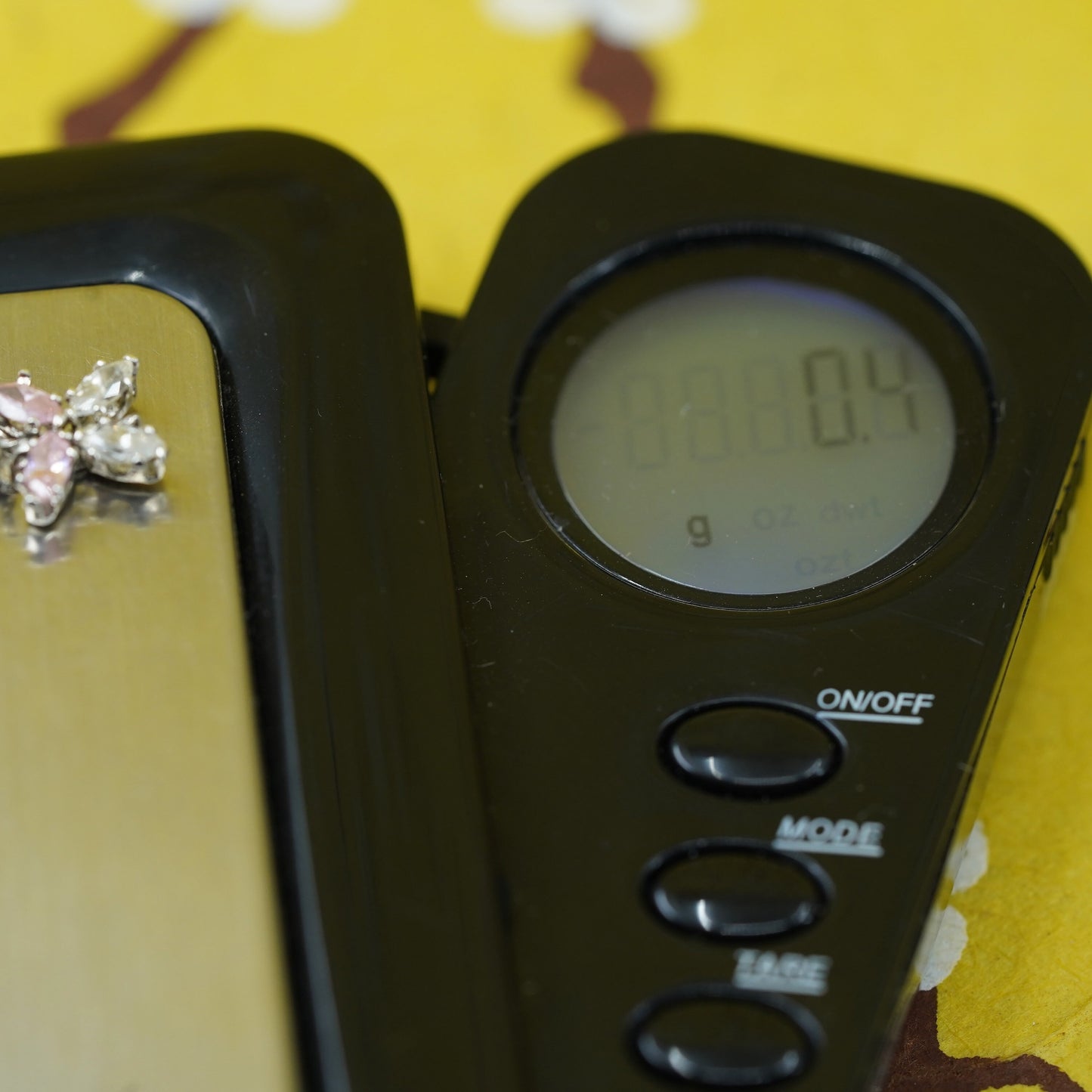 Vintage Sterling silver 925 handmade pendant with pink crystal butterfly