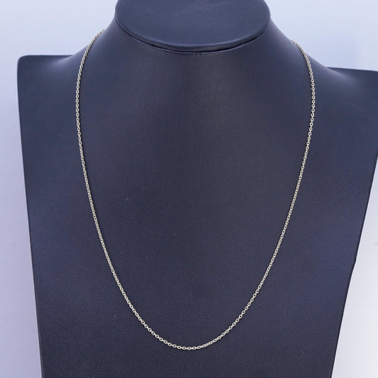18+2" vermeil gold plated Sterling 925 silver circle necklace with heart charm