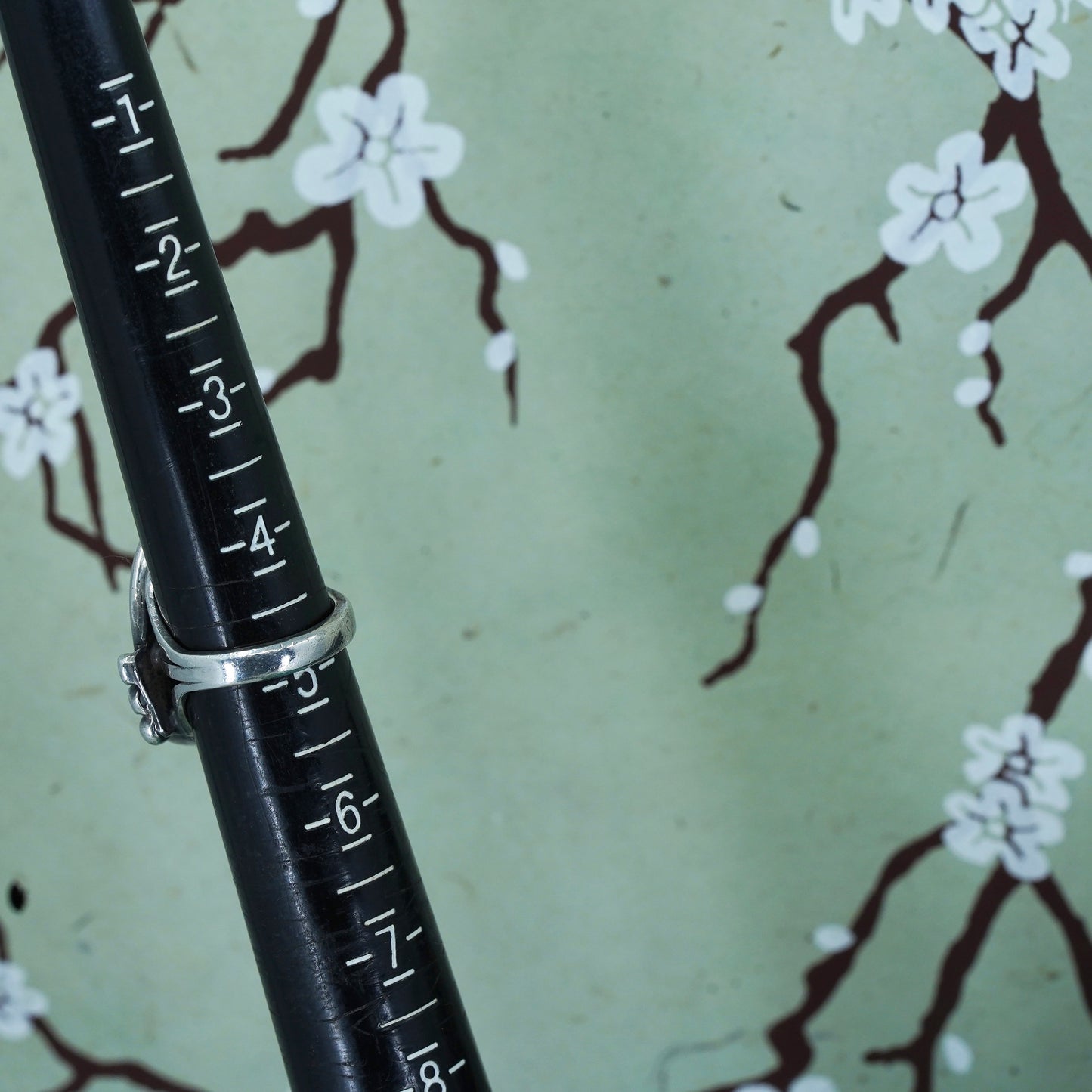 Size 5, vintage southwestern Sterling 925 silver handmade ring with fire agate