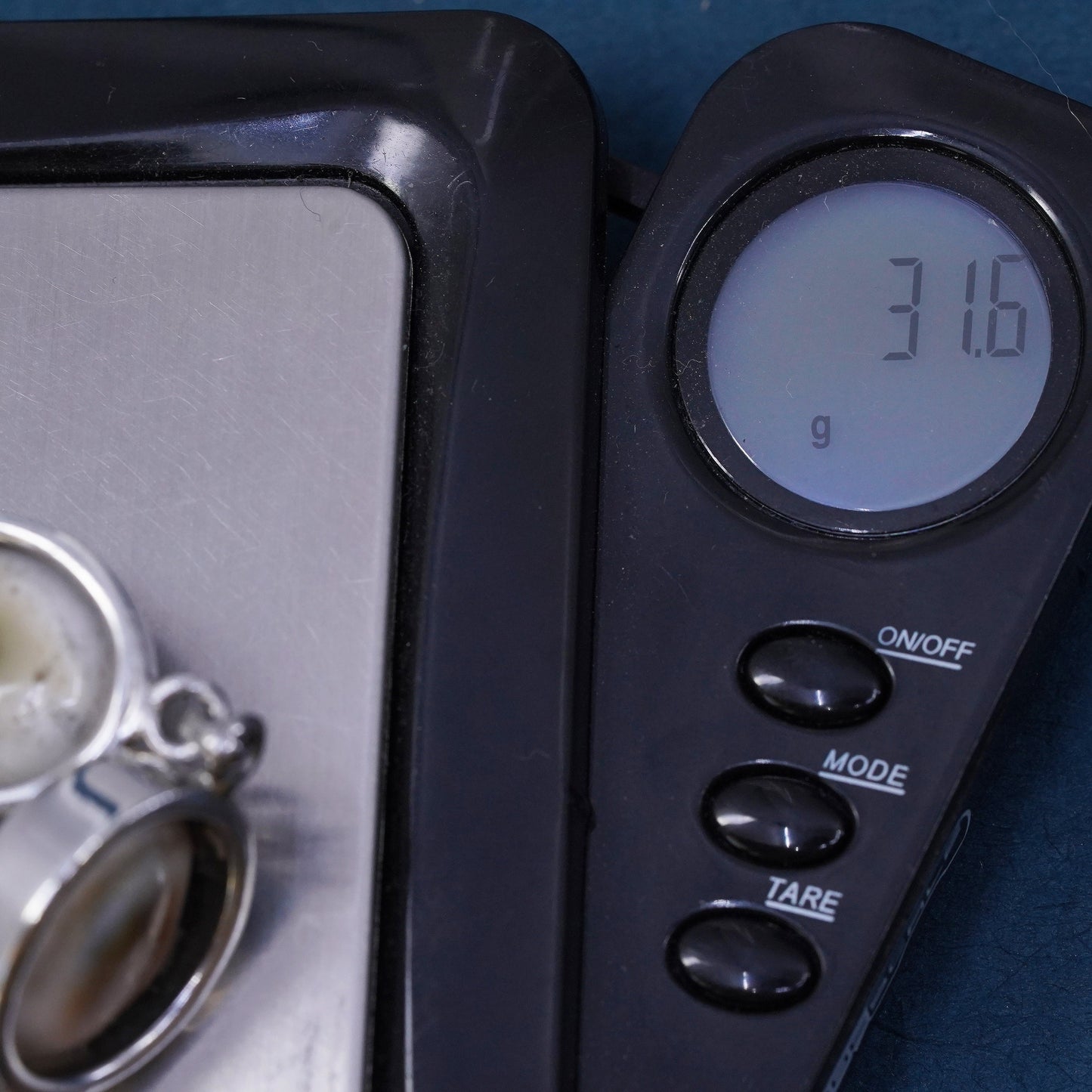 7.5", Sterling Silver Shiva eye | Mexican Jewelry, bracelet fossil shell