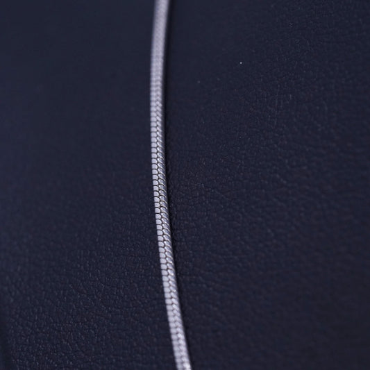 20” 1mm, vintage Italy Sterling 925 silver snake chain necklace
