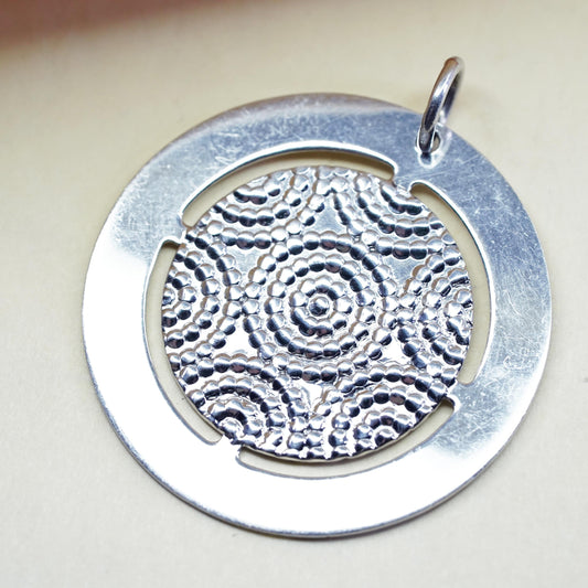 Vintage Italian soccer sterling silver charm, 925 silver football, soccer tag