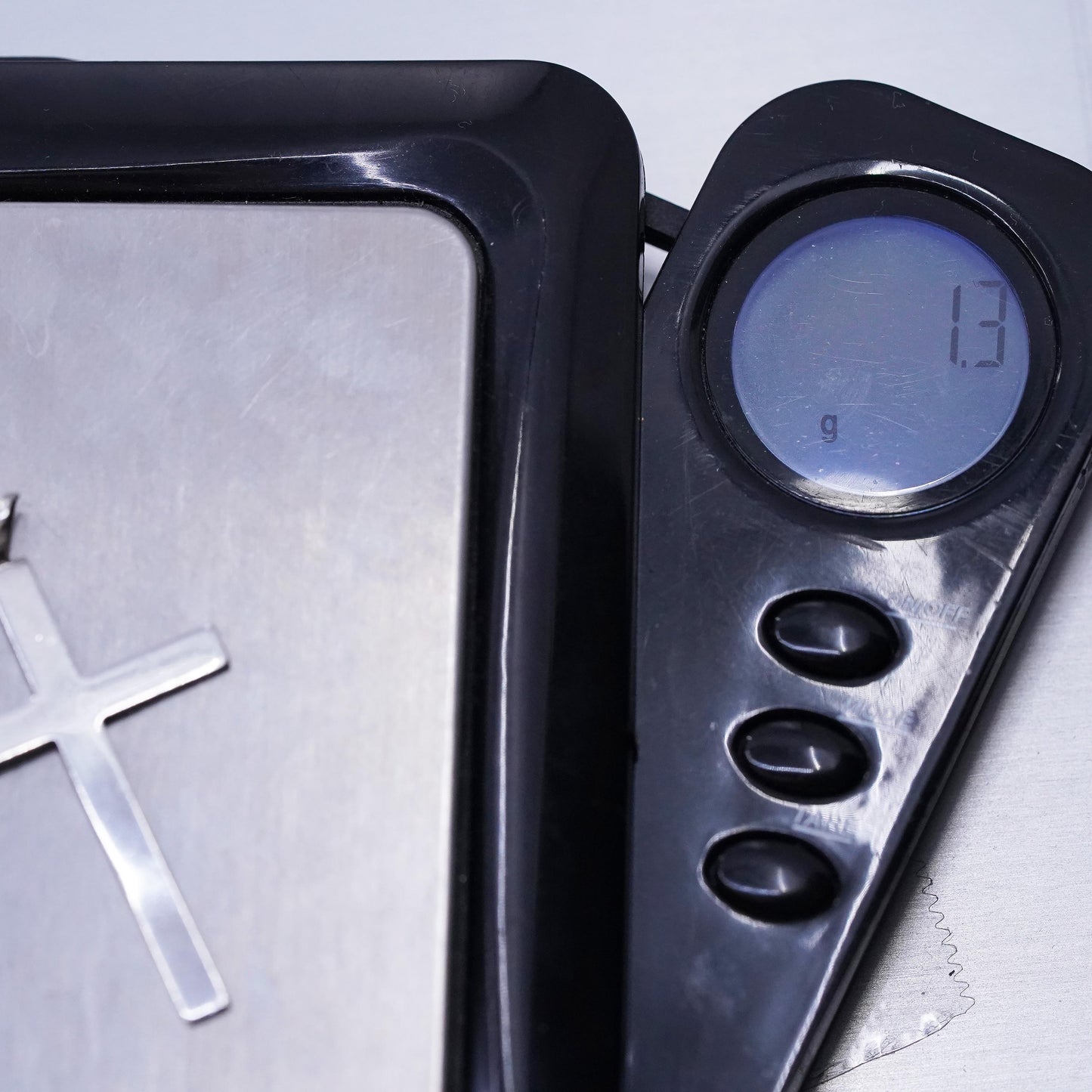 Vintage Sterling silver Handmade charm, 925 cross pendant