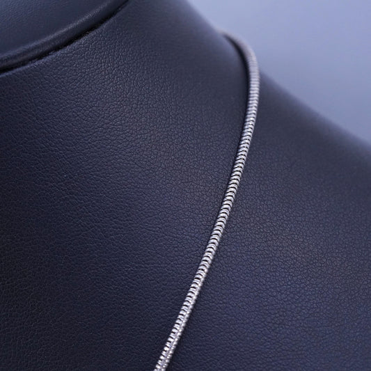 16” 2mm, vintage Italian Sterling 925 silver snake chain necklace