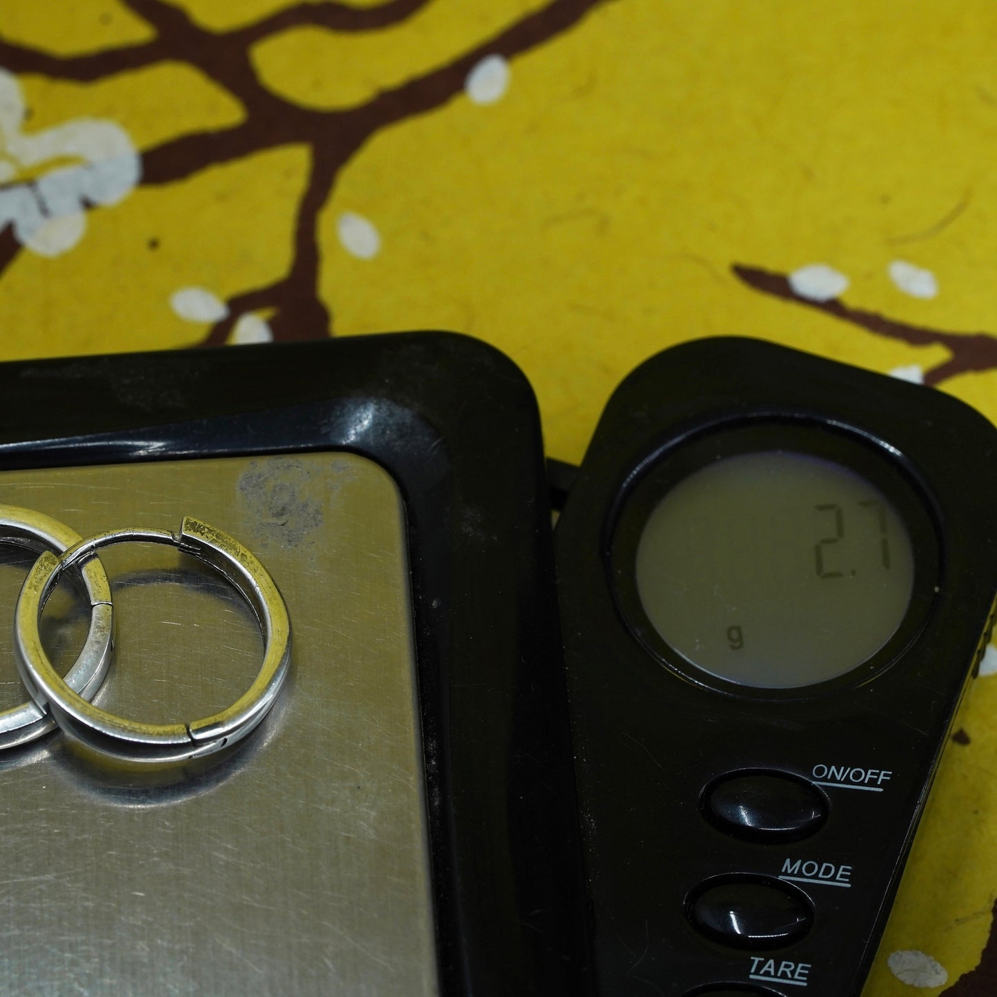 0.5”, Vintage Sterling 925 silver handmade earrings, 925 hoops