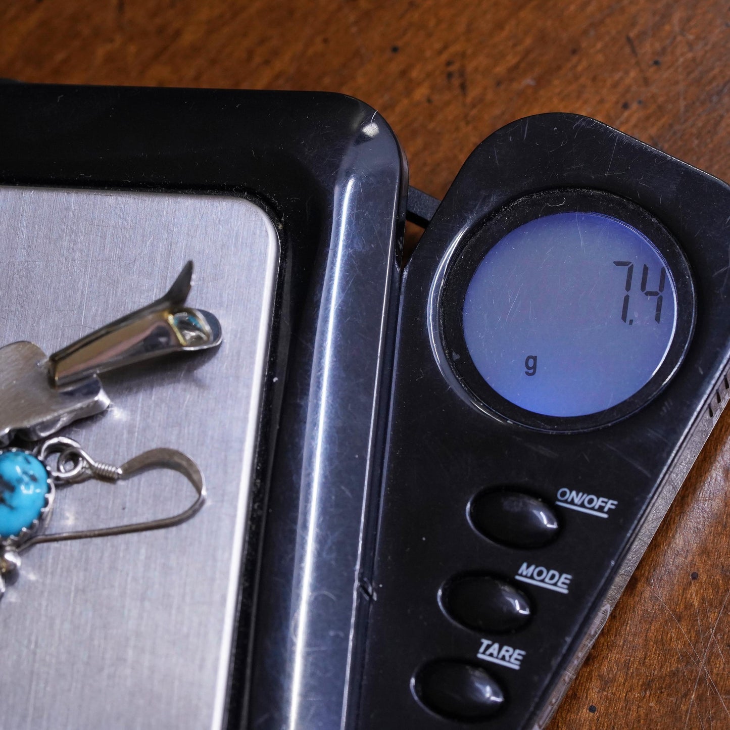 Native American Navajo sterling silver earrings, 925 feather turquoise coral