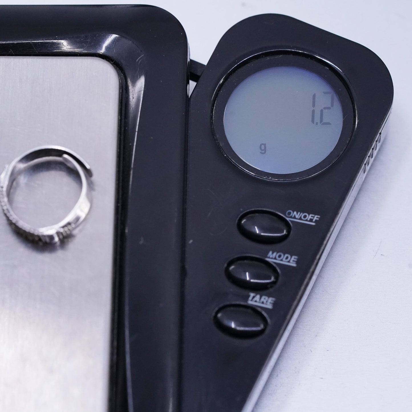 size adjustable, VTG Sterling Silver Handmade Ring, textured 925 Open End Band