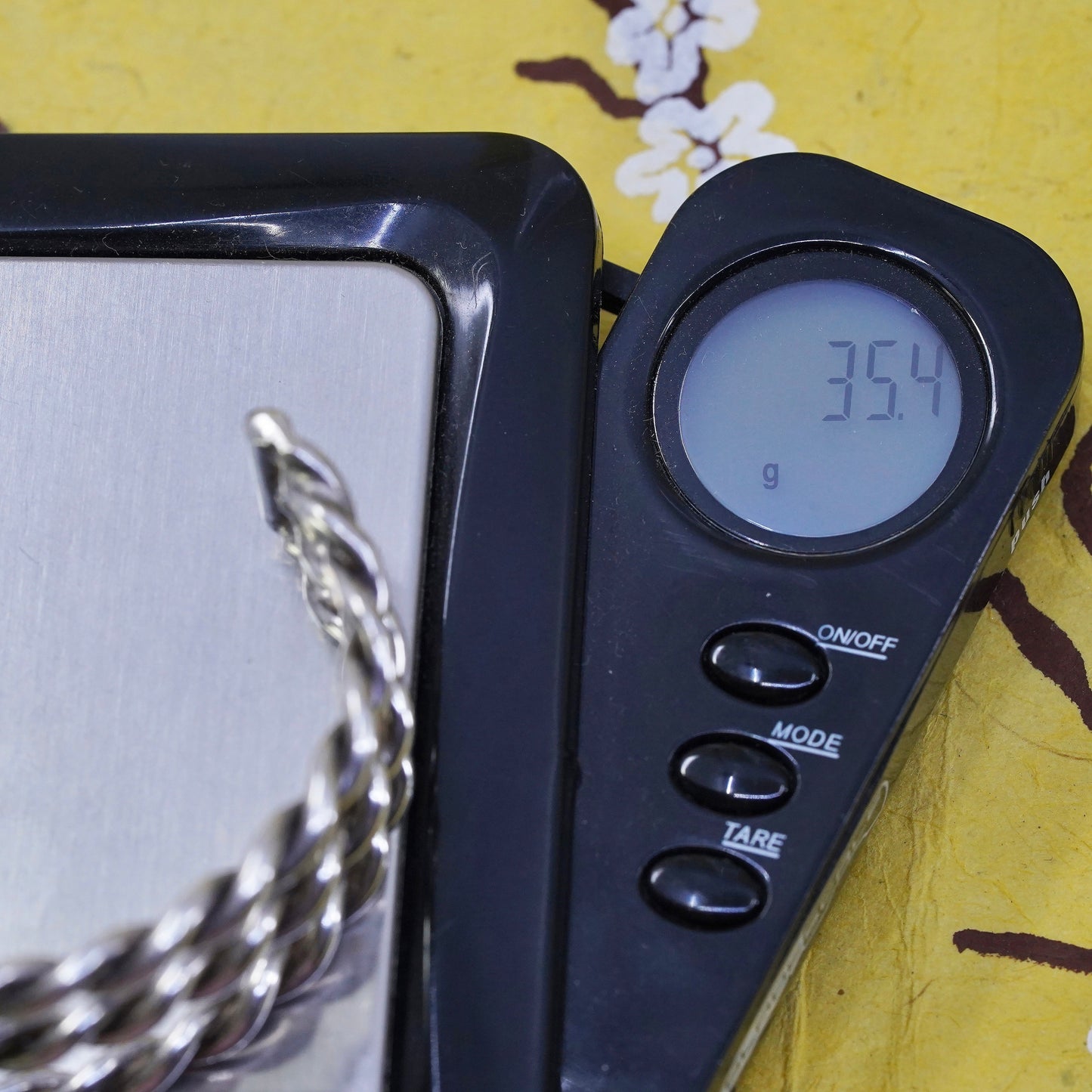 6.5”, Vintage Sterling silver handmade bracelet, 925 wide twisted cable cuff