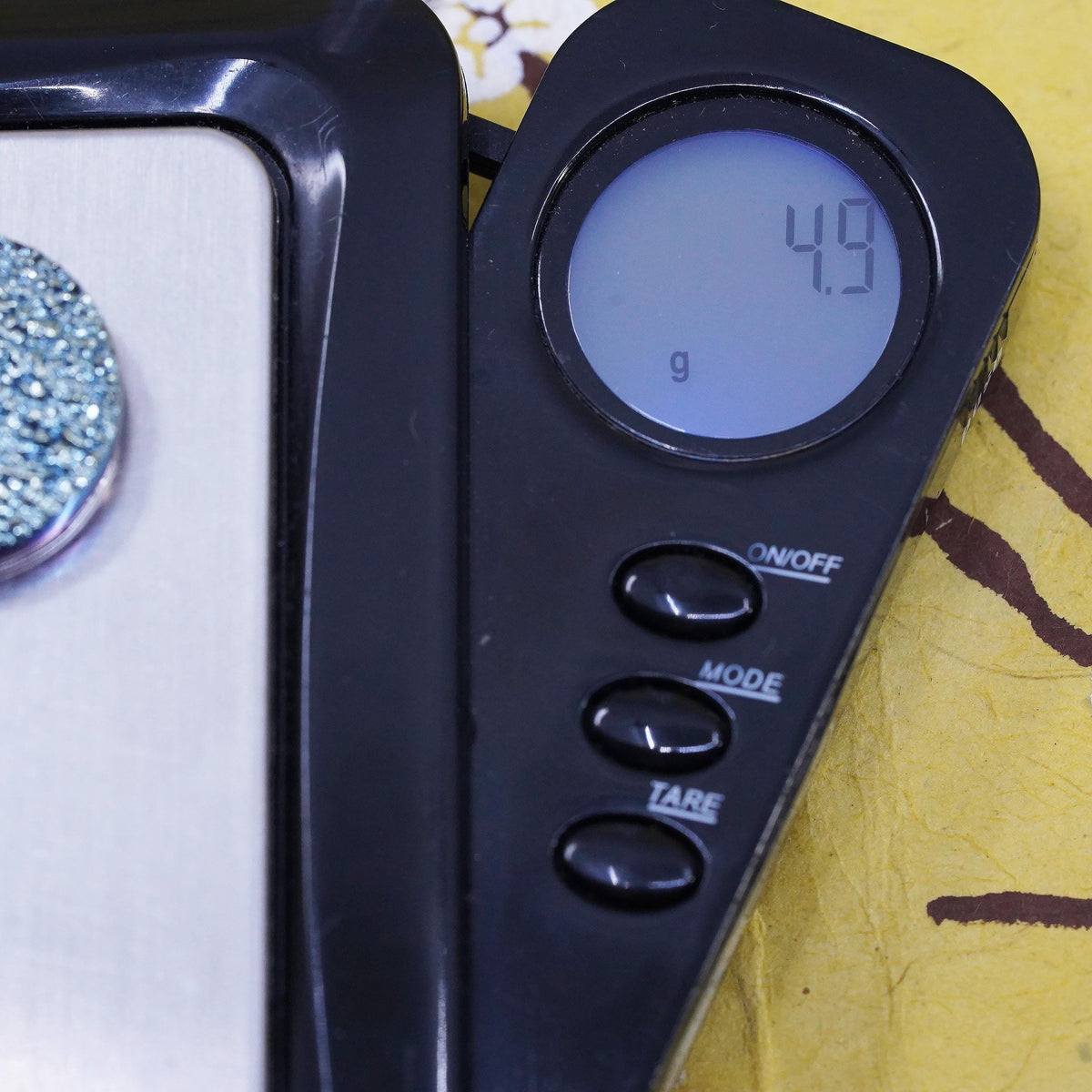 Vintage Sterling silver handmade pendant, 925 circle with blue druzy stone