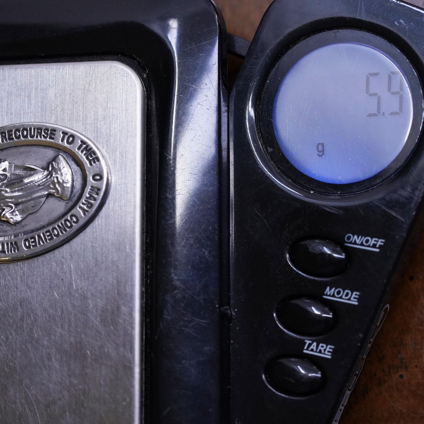 Vintage sterling silver pendant, 925 Virgin Mary charm “Mary conceived without