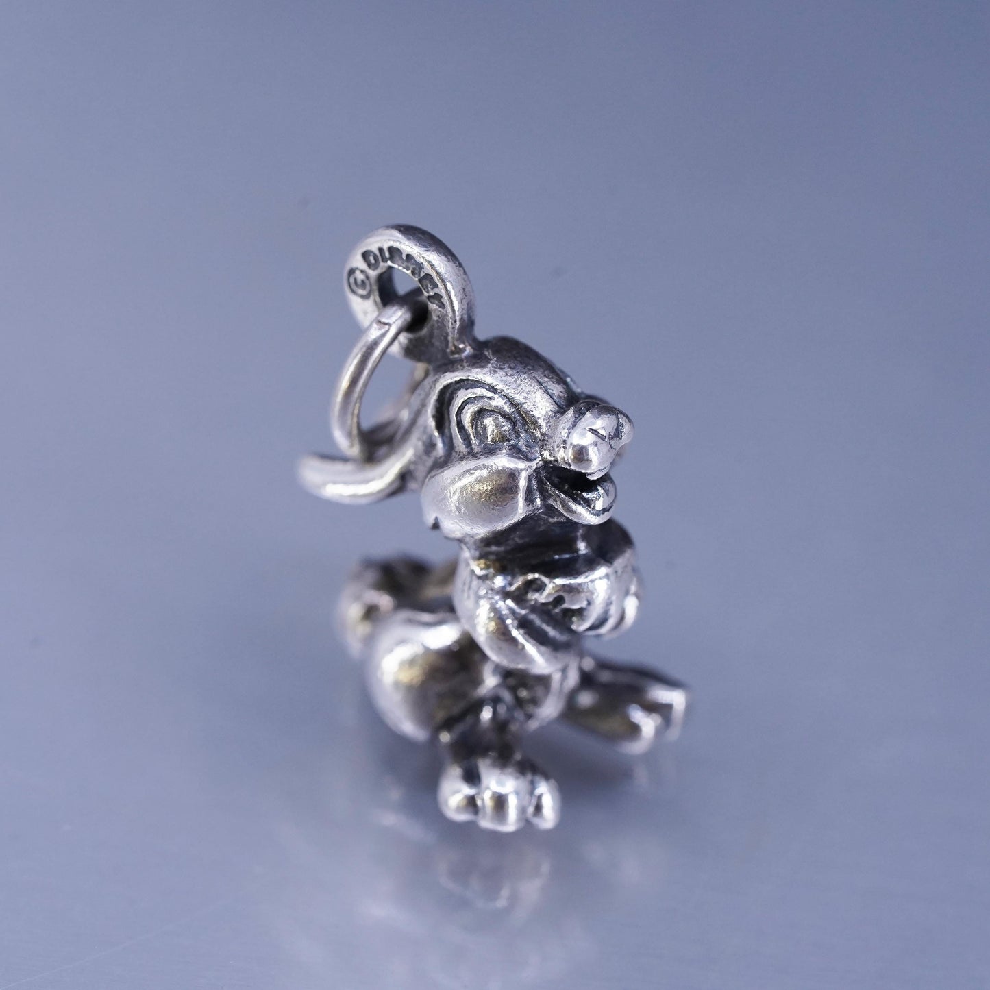 Jaq Disney Limited Edition Sterling Silver 925 Charm Pendant 3D bunny Thumper