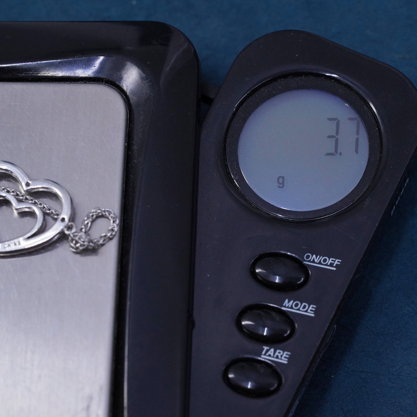 Size adjustable, Sterling 925 silver circle chain bracelet diamond heart charm