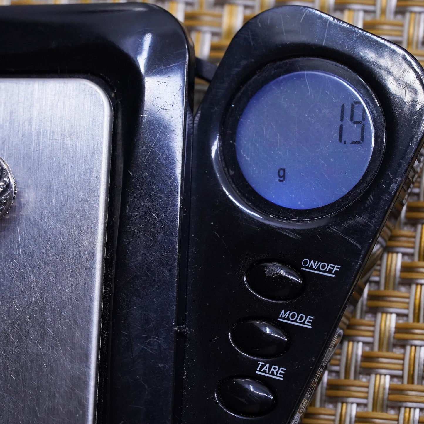 Vintage Sterling 925 silver handmade pendant leaf bead charm with cluster cz