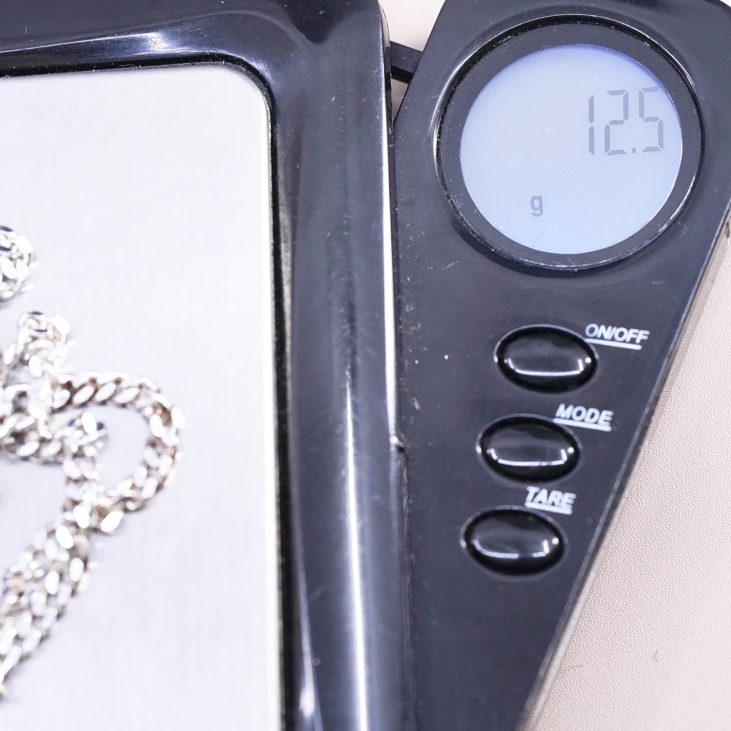 26", 3mm, vintage Sterling silver handmade necklace, 925 curb chain