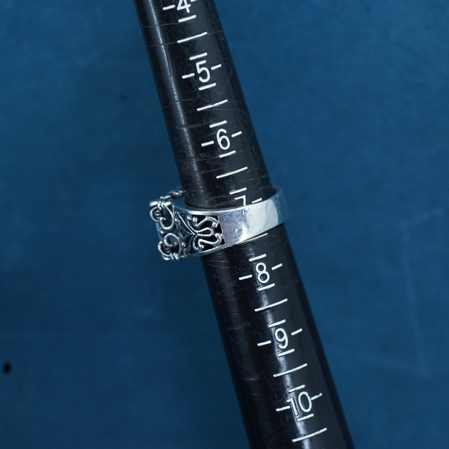 sz 7, Silpada Sterling 925 Silver Uptown Cubic Zirconia Filigree Ring R0981 CZ