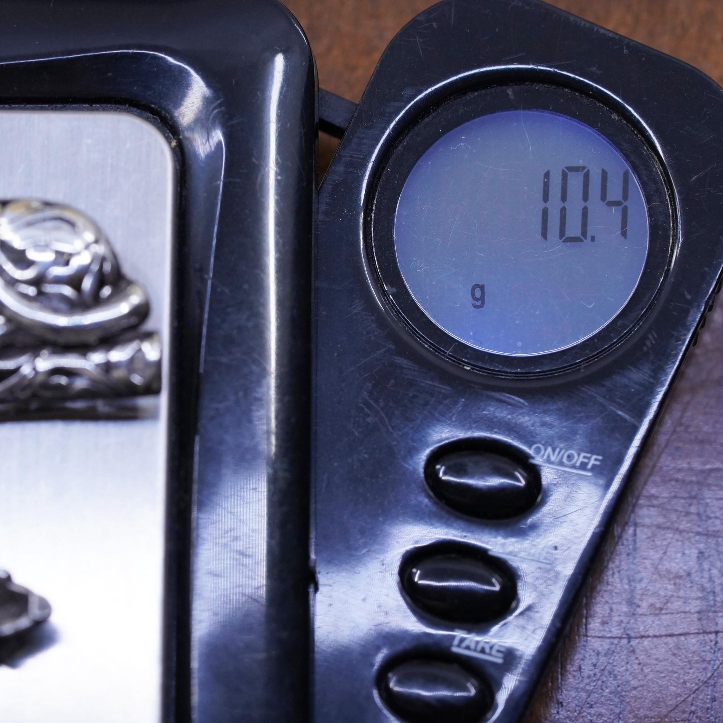 Vintage Jezlaine filigree 925 Cat Pin Brooch Sterling Silver mouse charm Dangle