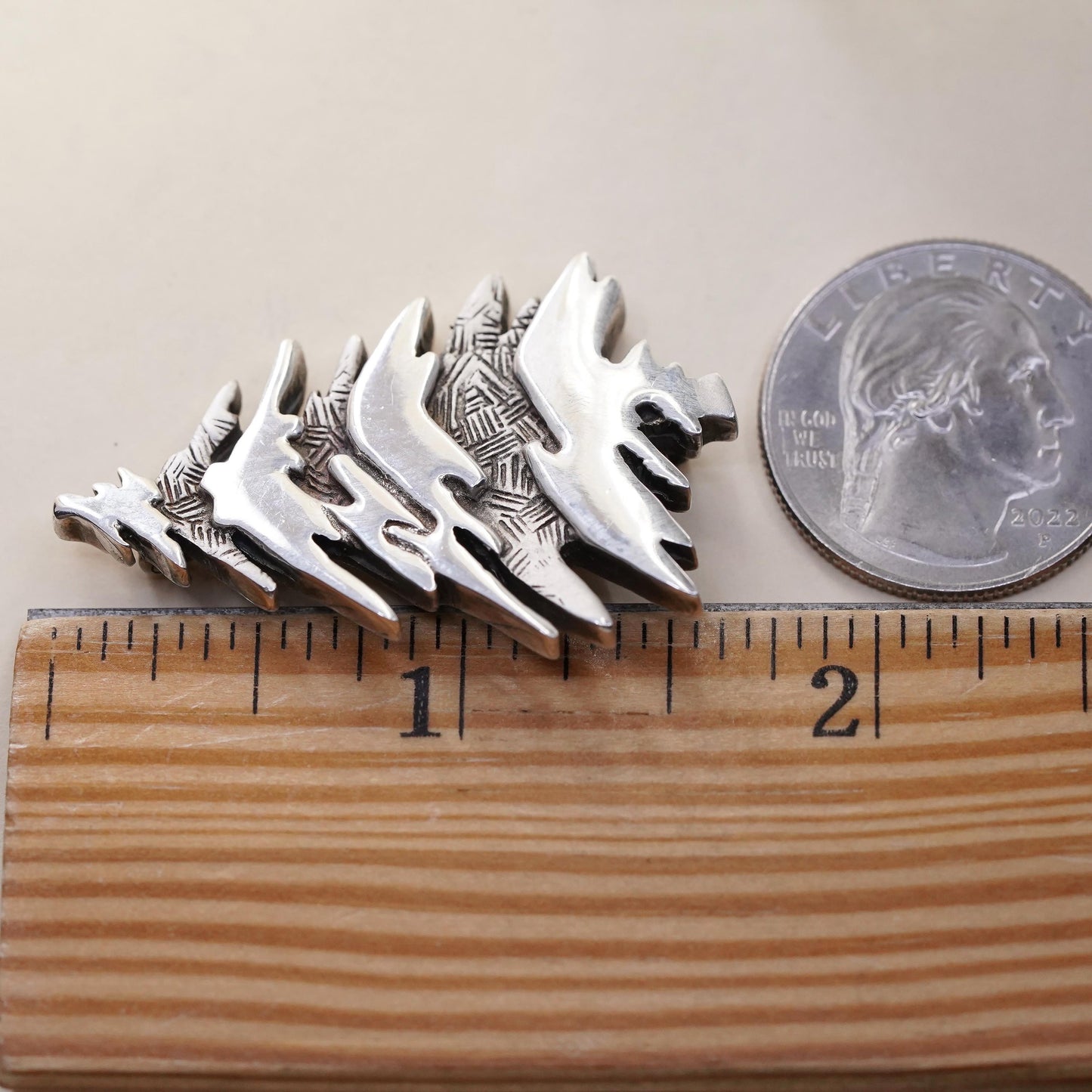 Vintage Sterling Silver Boston MFA Museum of Fine Art Christmas Tree Brooch