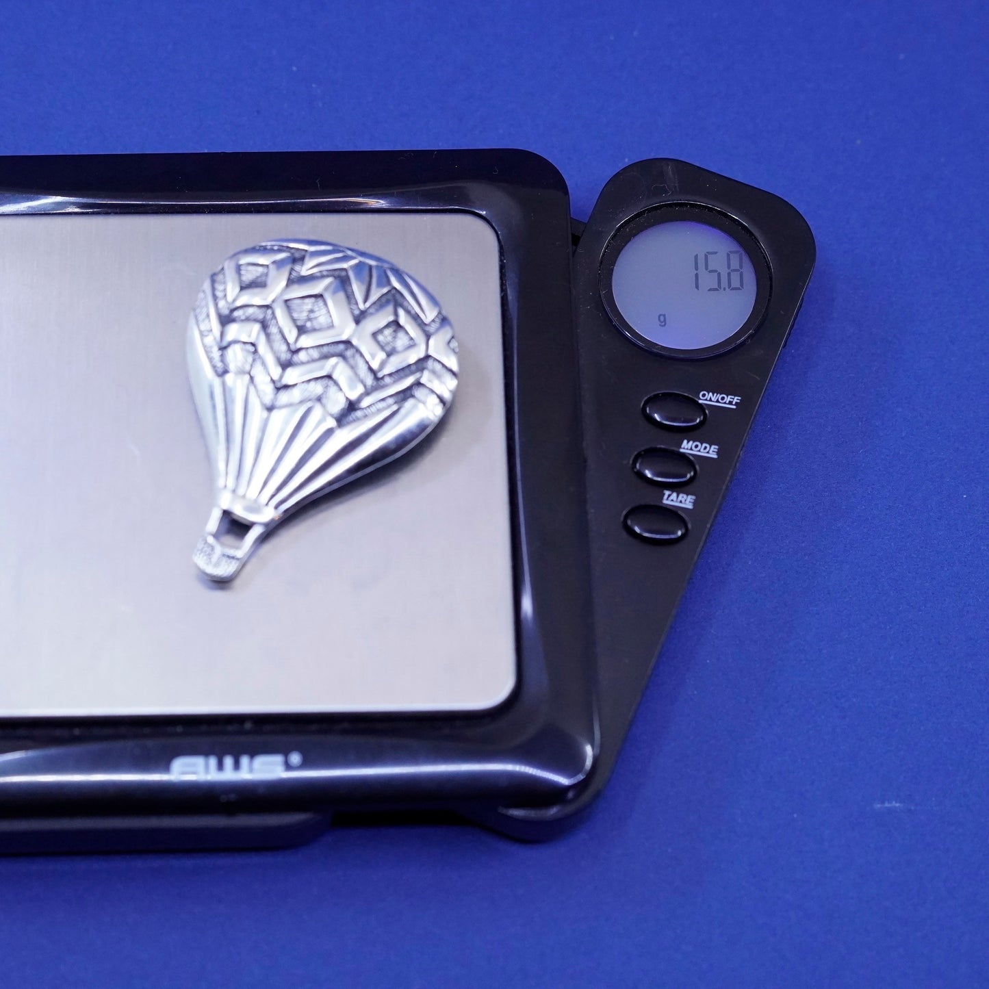vtg Silver Cloud Inc Sterling silver handmade brooch, 925 hot air balloon pin