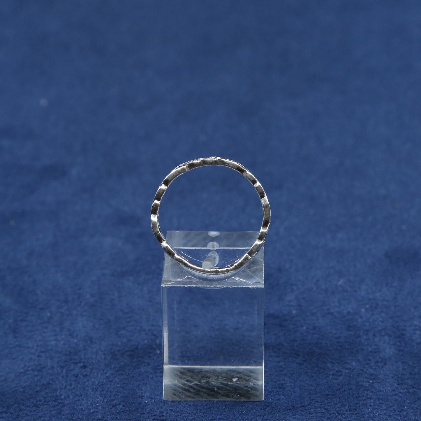sz 7.75, vtg Sterling silver handmade band, 925 ring w/ woven