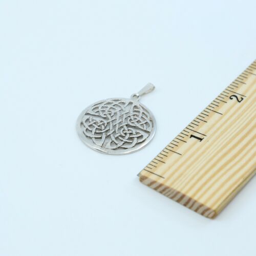 Vintage Sterling Silver Handmade Pendant, 925 gaelic pendant