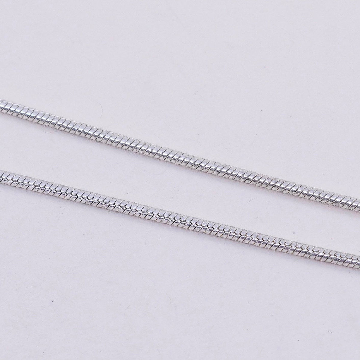 20”, 1.6mm, Vintage sterling silver snake chain, India 925 necklace