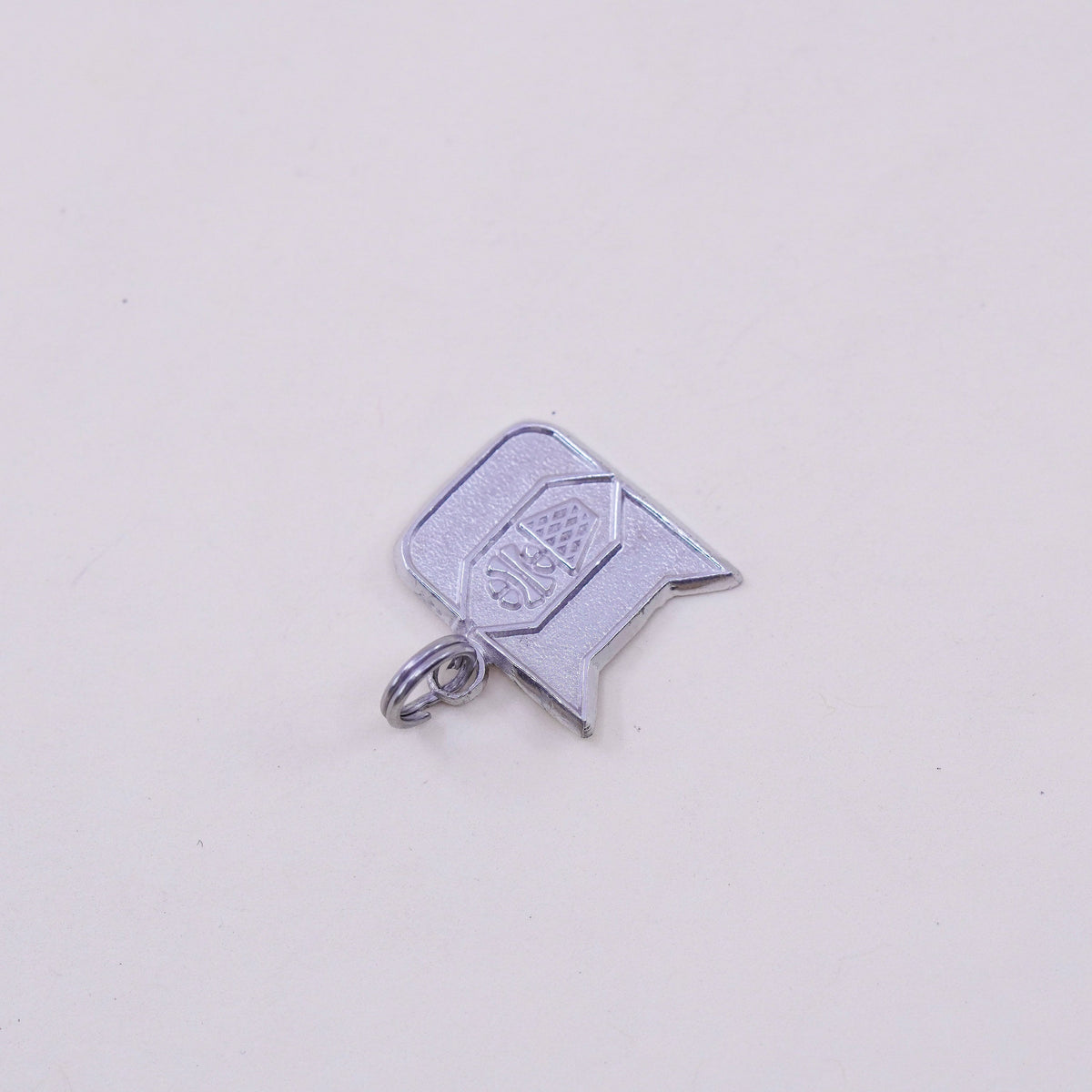 Vintage sterling silver charm, 925 initial “D” pendant