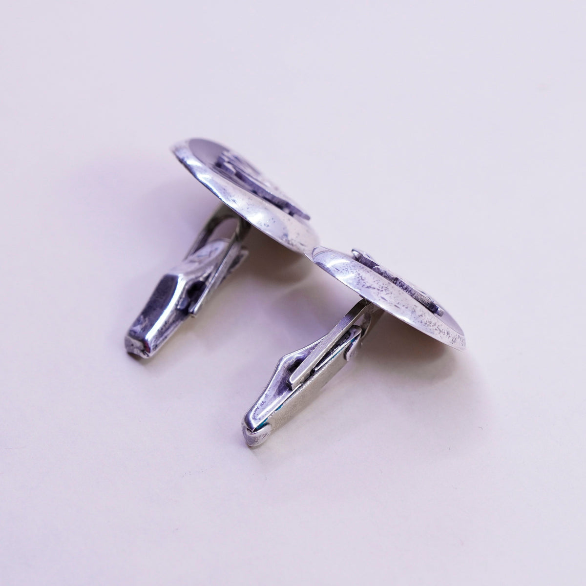 vtg ledesma Hecho En taxco sterling silver cuff link, 925 cufflink horse head